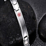 Stainless Steel Medical Logo Bracelet Bangle SOS first aid Medic Jewelry