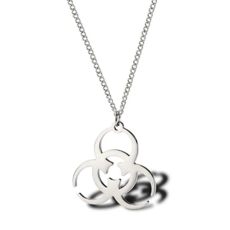Stainless Steel Medical Markers Pendant Necklace Men Punk Rock Jewelry Gift