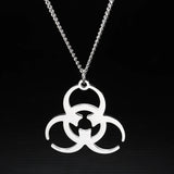 Stainless Steel Medical Markers Pendant Necklace Men Punk Rock Jewelry Gift