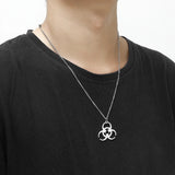 Stainless Steel Medical Markers Pendant Necklace Men Punk Rock Jewelry Gift