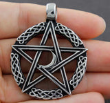 Medieval Pentacle Pendant Charm Stainless Steel