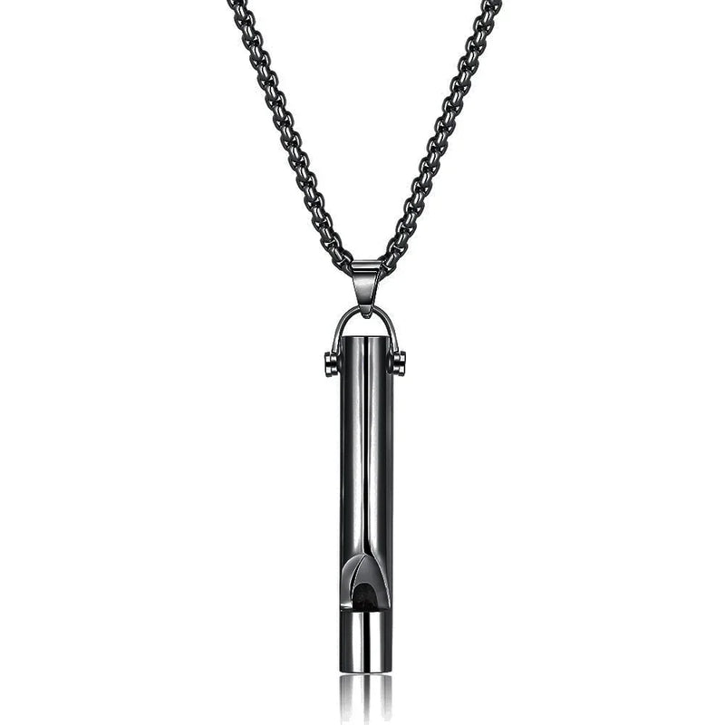 Stainless Steel Meditation Breathing Anti Anxiety Necklace