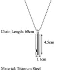 Stainless Steel Meditation Breathing Anti Anxiety Necklace