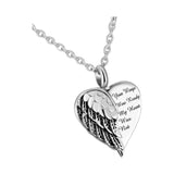 Stainless Steel Memorial Ash Pendant Charms Container Jar for Bereavement