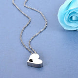 Heart Pendant Ash Holder Urn Necklace for Ashes with Funnel Kit
