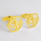 Stainless Steel Men Suit Sleeve Cufflink Name Hexagons Cufflink