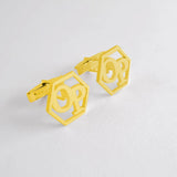 Stainless Steel Men Suit Sleeve Cufflink Name Hexagons Cufflink