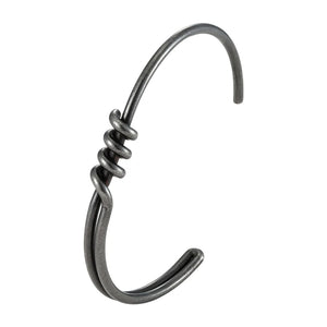 Men Vintage Bangle Bracelet Stainless Steel Chain Wristband Jewelry Gift