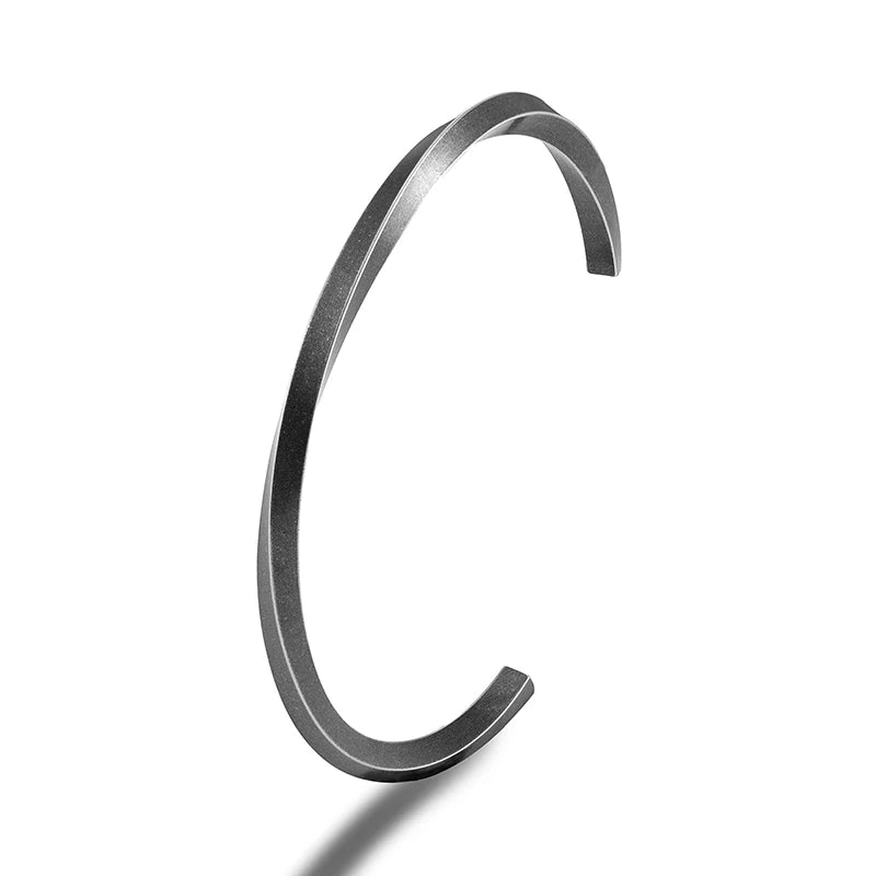Men's Stainless Steel Cuban Cuff Bracelet Wristband