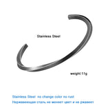 Men's Stainless Steel Cuban Cuff Bracelet Wristband