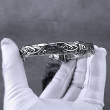 Stainless Steel Men's Wolf Head Bracelet Street Biker Party Accessories