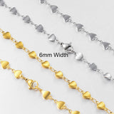 Stainless Steel Necklace 6mm Width Various Lengths