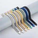 10MM Stainless Steel Men's Bracelet Wristband Chain