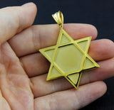 Stainless Steel Men's Never Fade Magen Star Pendant W05
