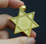 Stainless Steel Men's Never Fade Magen Star Pendant W05