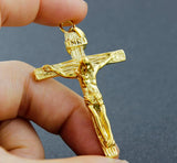 Men's Stainless Steel Jesus On The Cross Pendant