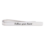 Personalized Stainless Steel Men's Tie Clip - Logo To Map Lettering