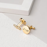 Personalized Stainless Steel Cufflinks-Engraved Letter Cufflinks-Boyfriend Gift