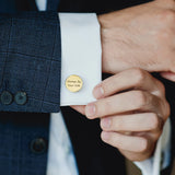 Personalized Stainless Steel Cufflinks-Engraved Letter Cufflinks-Boyfriend Gift