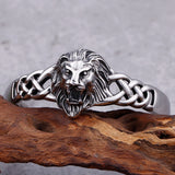 Gothic Lion Head Cuff Bracelet Stainless Steel