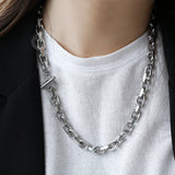 Men's Stainless Steel Cable Chain Necklace Gift 9mm