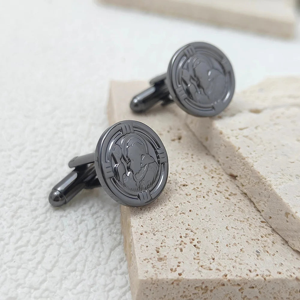 Vintage Mens Skull Cufflinks Pirate Bone Cuffs Links Shirt Button Jewelry