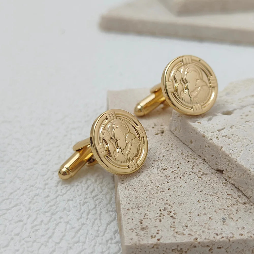 Vintage Mens Skull Cufflinks Pirate Bone Cuffs Links Shirt Button Jewelry
