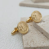 Vintage Mens Skull Cufflinks Pirate Bone Cuffs Links Shirt Button Jewelry