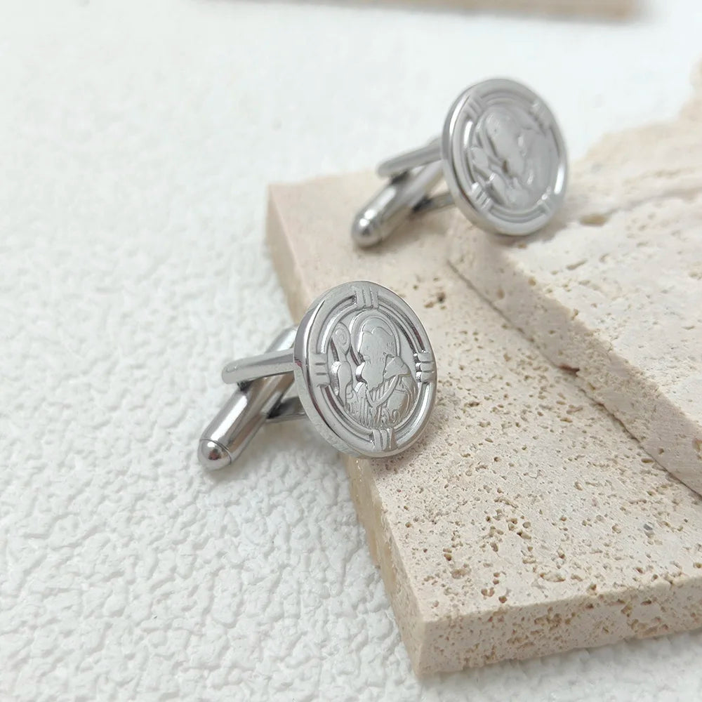 Vintage Mens Skull Cufflinks Pirate Bone Cuffs Links Shirt Button Jewelry