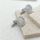Vintage Mens Skull Cufflinks Pirate Bone Cuffs Links Shirt Button Jewelry
