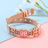 Stainless Steel Mesh Watch Belt Mesh Bracelet Butterfly Charm Strap Bangle