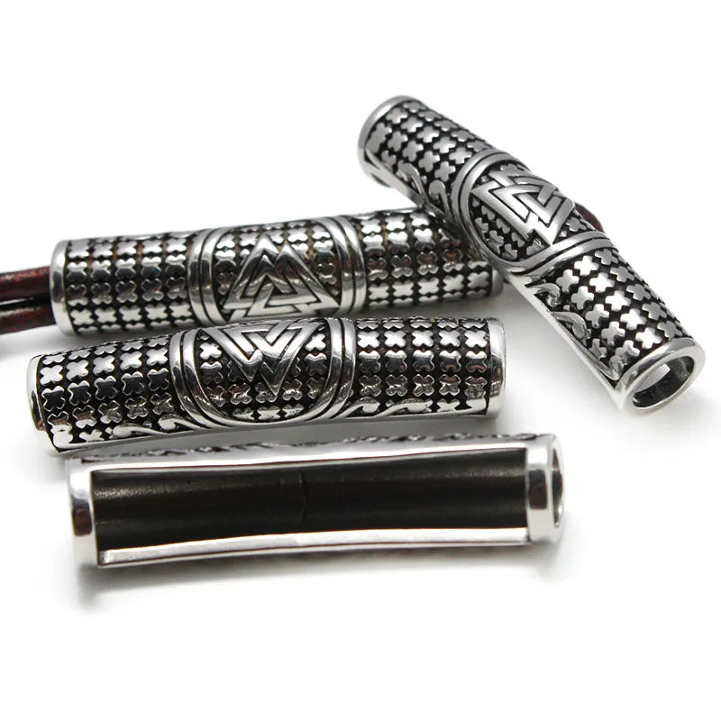 Stainless Steel Spacer Beads Curved Tube Charm Jewelry Making