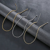 Stainless Steel Vacuum Plating Bead Chain Necklaces