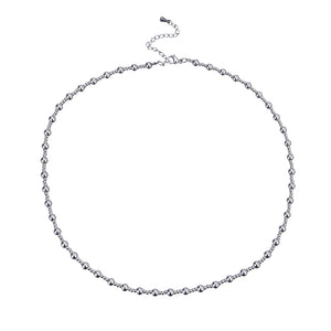 Stainless Steel Vacuum Plating Bead Chain Necklaces