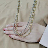 Stainless Steel Vacuum Plating Bead Chain Necklaces