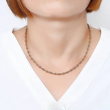 Stainless Steel Vacuum Plating Bead Chain Necklaces