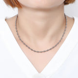 Stainless Steel Vacuum Plating Bead Chain Necklaces