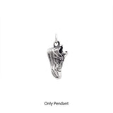 Stainless Steel Mini Basketball Shoe Necklace For Men Vintage Punk Pendant