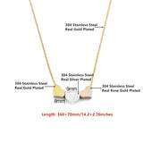 Stainless Steel Mini Heart Necklace Women's Jewelry