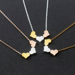 Stainless Steel Mini Heart Necklace Women's Jewelry