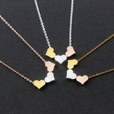 Stainless Steel Mini Heart Necklace Women's Jewelry