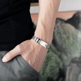 Stainless Steel Mesh Cross Bracelet Bangle Gift For Him