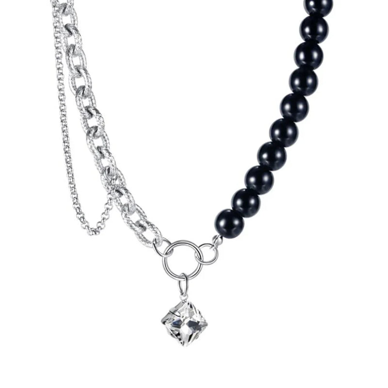 Minimalism Cuban Chain Zirconia Pendant Necklace