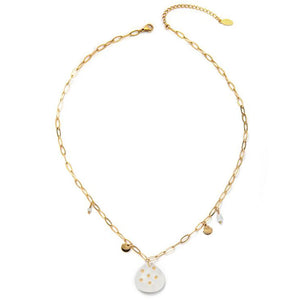 Delicate Stone Pendant Necklace for Women