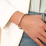 Stainless Steel Mirror Finish Bracelet for Women - Korean Jewelry