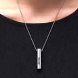 Stainless Steel Mom Dad Cremation Urn Pendant Necklace Ash Jewelry for Him