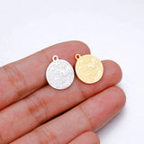 Moon Charm Pendant for Jewelry Making Gold/Silver Metal Charms 10pcs