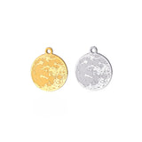 Moon Charm Pendant for Jewelry Making Gold/Silver Metal Charms 10pcs