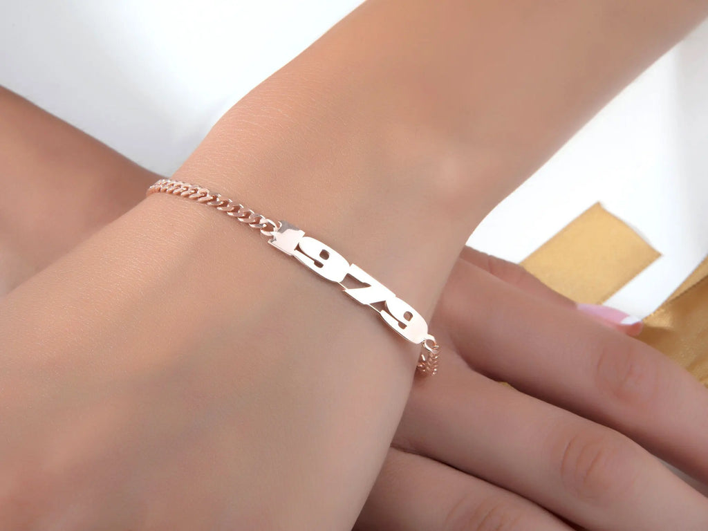 Stainless Steel Name Bracelets with Cuban Chain
