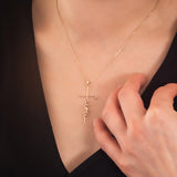 Faith Cross Necklace, Dainty Steel Pendant